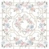 OBRUS FLORAL TWIST 180*180 BLANC MARICLO (A35964)