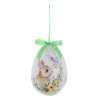 VEĽKONOČNÉ VAJÍČKO RABBIT Ø14.3CM BLANC MARICLO (A36079)