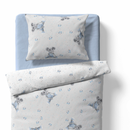 Children's bed linen - Mice - grey