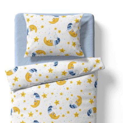 Children's bedding - Night sky - white