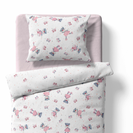 Dětské povlečení – Kočička Jůlinka – bílá