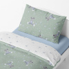 Children's bedding - Mice - mint
