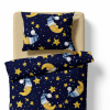 Baby crib bedding – Night sky – dark blue