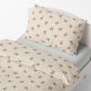 Bedding for adults – Flowers and leaves – beige