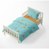 Baby crib bedding – Dragons – blue