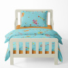 Baby crib bedding – Dragons – blue