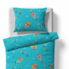 Baby crib bedding – Dragons – blue