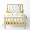 Baby bedding for the crib – Honey bees – white
