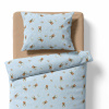 Baby bedding for the crib – rattle Teddy bear – light blue
