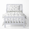 Baby bedding for the crib – Panda rattle – white