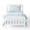 Baby bedding for the crib – rattle Elephant – light blue