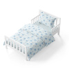 Baby bedding for the crib – rattle Elephant – light blue