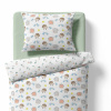 Children's bedding - Hedgehog and snail - white