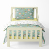 Baby crib bedding – Hedgehog and snail – mint/white