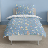 Children's bedding - Cats - dark blue/white