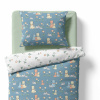 Baby bedding for the crib – Cats – dark blue/white