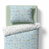 Children's bedding - Cats - light blue/white