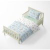 Baby bedding for the crib – Cats – light blue/white