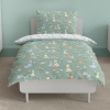 Children's bedding - Cats - mint/white