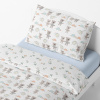 Children's bedding - Teddy bear and turtle - white