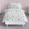 Children's bedding - Teddy bear and turtle - white