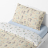Children's bedding - Teddy bear and turtle - beige/white