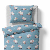 Baby bedding for the crib – Sheeps – blue