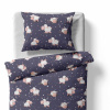 Baby bedding for the crib – Sheeps – blueberry
