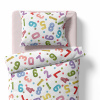 Baby crib bedding – Numbers – white