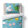 Baby bedding for the crib – Animals – blue