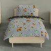Children's bedding - Oaks - grey/black