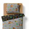 Children's bedding - Oaks - grey/black