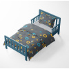 Children's bed linen - Horses - dark gray