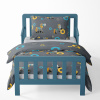 Children's bed linen - Horses - dark gray
