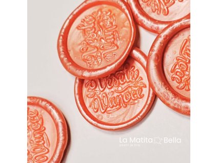 Pečeť Veselé Vánoce - rose gold