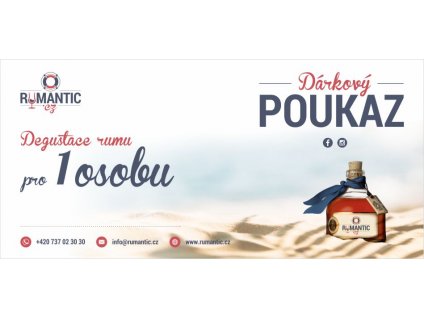 Dárkový poukaz DEGUSTACE RUMŮ (tištěný)