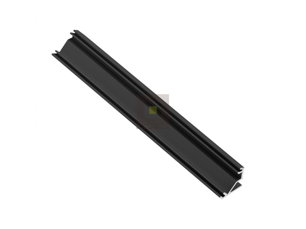 LED lišta rohová 2m čierna