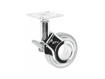 Koliesko GIRA H=94mm fi60mm s brzdou chrom