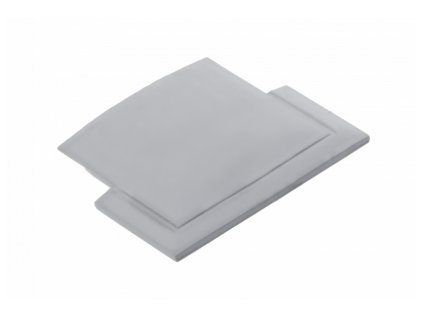 Záslepka do LED lišty GLAX zafrezovacia sivá