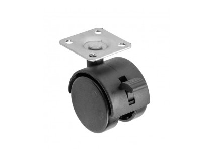 Koliesko nábytkové s brzdou 40mm čierna