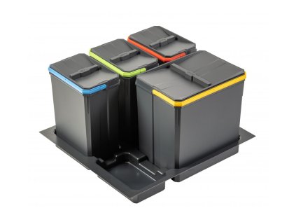 Kôš odpadkový AXISPACE do skrinky 600 1x15L 3x7L