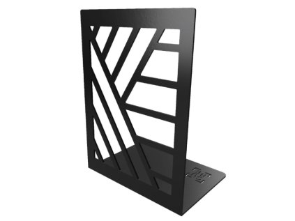 Zarážka na knihy GEOMETRY čierna