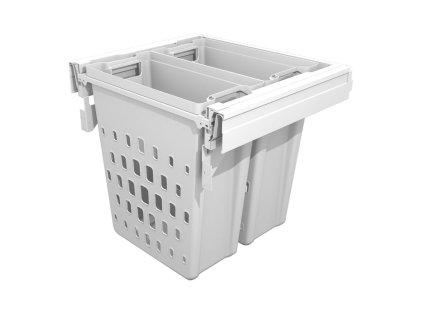 Kôš na bielizeň GN76 600 2x40L bez výsuvu biela