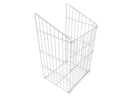 Kôš na bielizeň drôtený 40/300 64x34x31cm biela