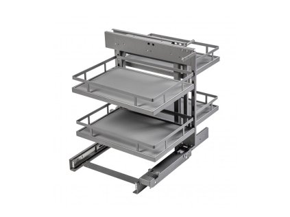 Kôš rohový CORNER 500 4 police antracit