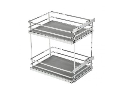 Kôš bočný CARGO 300 2 police chróm-biela mata