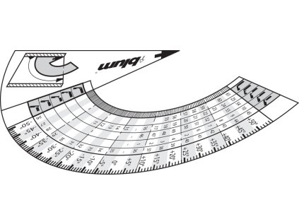 Šablóna uhlomer PYTHAGORAS 65.5810.03