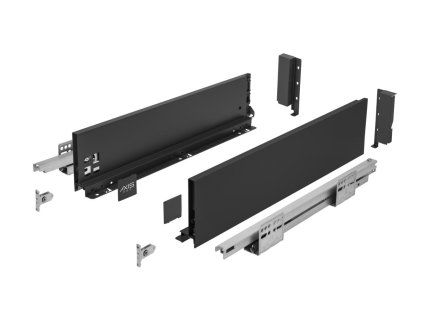 Výsuv AXISPRO P2O 400 B H=120mm čierna