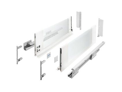 Výsuv AXISPRO sklené bočnice 300 C biely