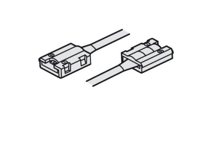 Prepoj. kábel s klipmi na spojenie 8mm LED 1000mm
